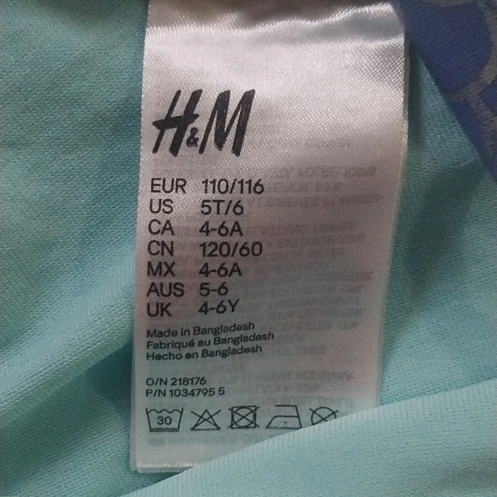 H&M Pastel Mermaid Scale Bathing Suit 5/6